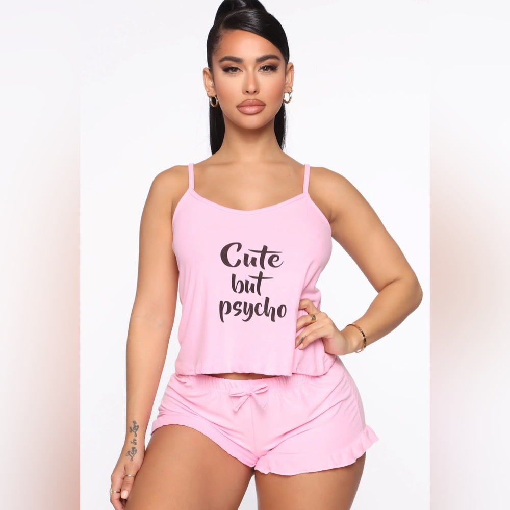 Pink Women's Sleepwear Set
